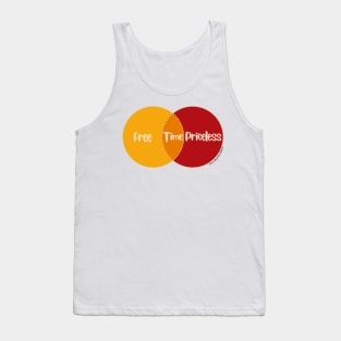 Venn Diagram: Time - Free vs. Priceless Tank Top